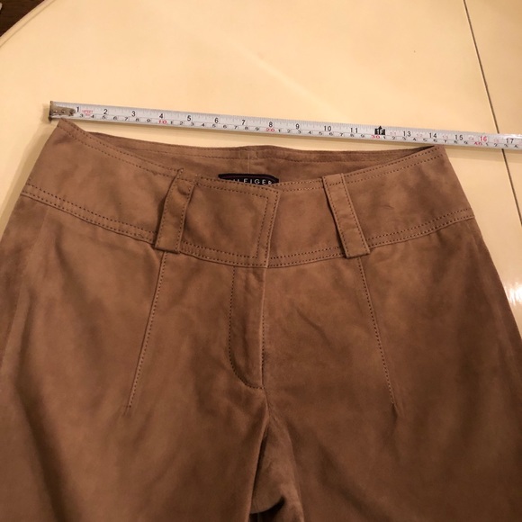 Tommy Hilfiger suede beige tan pants - Picture 10 of 11